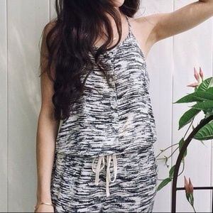 Lou & Grey Racerback Drawstring Jumpsuit SMALL